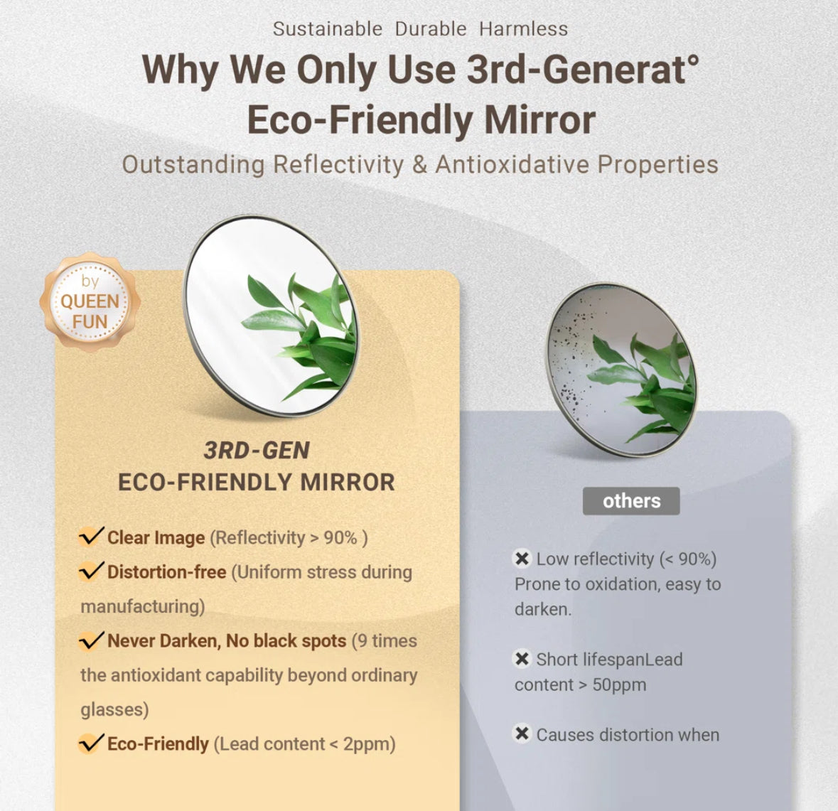 Mirror - Lohoski Decorative Metal Rectangle Wall Mirror Beveled Design - WF11.7.25