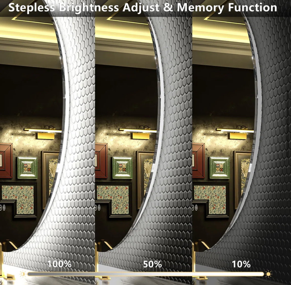 Mirror - Molly Frameless Anti-fog 3 color dimmable LED backlit - WF11.7.25