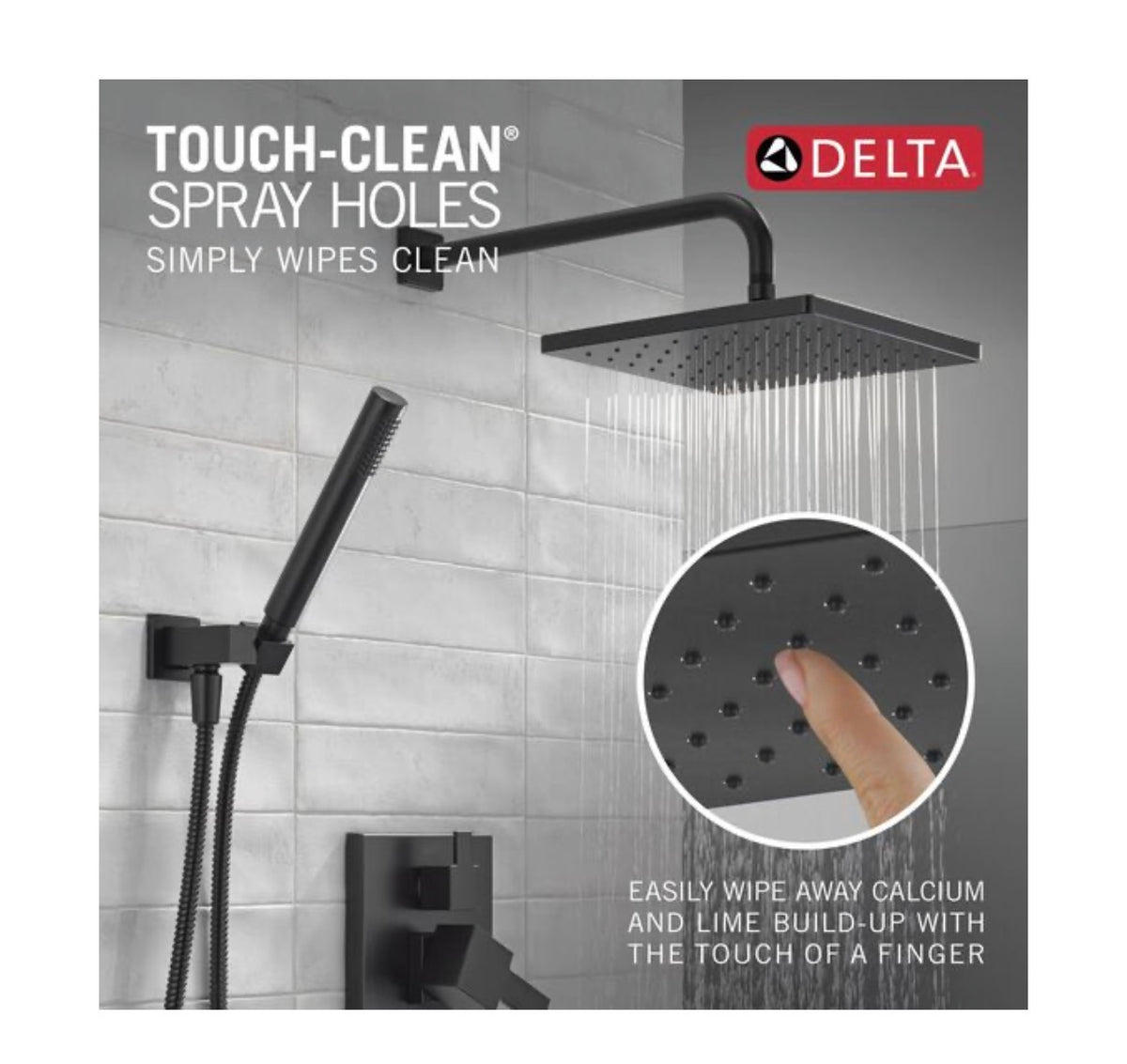Shower System - Monitor® 14 Series Shower with Raincan, Hand Shower & Rough Valve in Matte Black