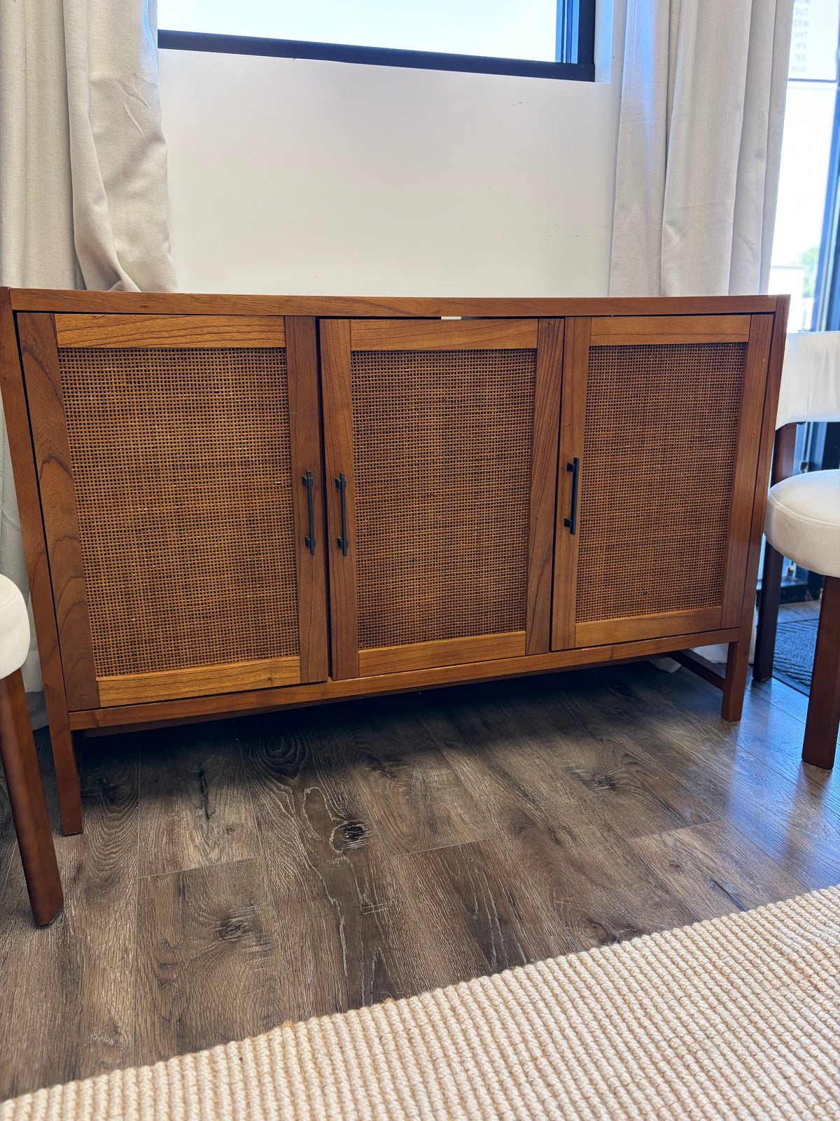 Console Table - Warwick 3 Door Accent Cabinet (some damage see all photos)
