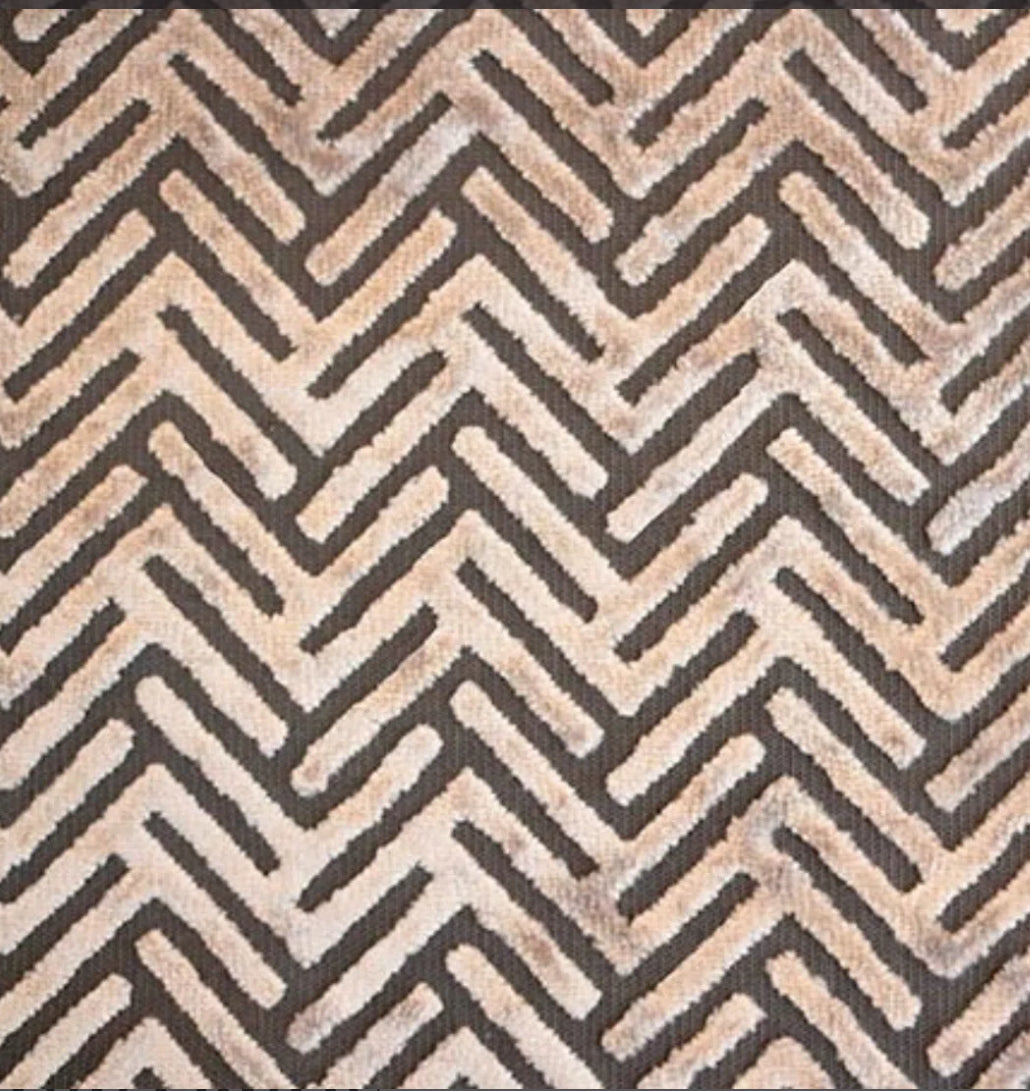 Fabric - 36" L x 55" W Apollo-Starlet Burnout Velvet Fabric Beach - WF1.3.26