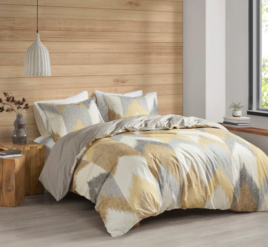 Bedding - Queen Size Alpine Printed Cotton Duvet Cover Set - WF1.3.26