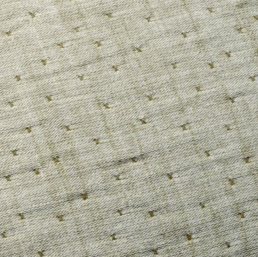 Pillow - 26"x26" Gauze Stitch Pin Dot Euro Throw Filled Pillow Green - TG10.31.25