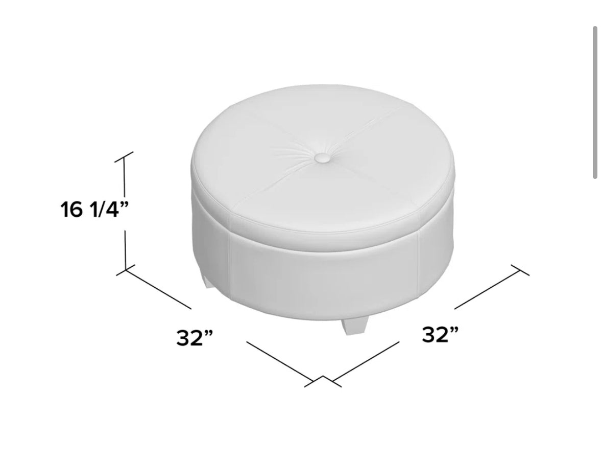 Ottoman - Baller Faux Leather - WF1.3.26