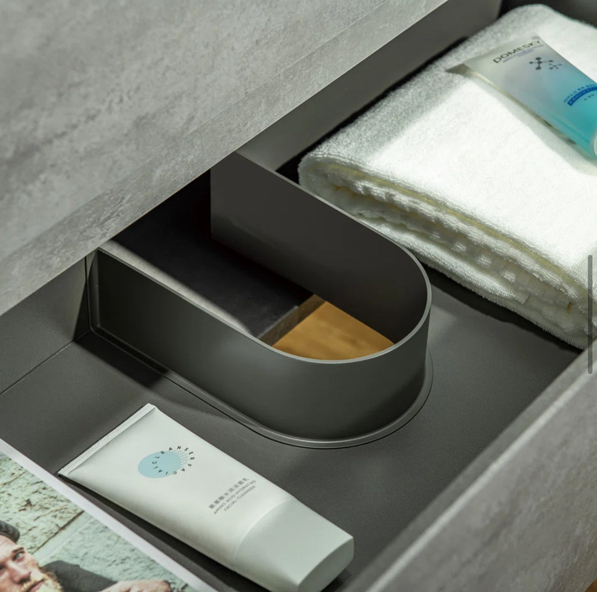 Bathroom Vanity - 36” W x 20” D Wall Mounted Floating Bathroom Vanity In Gray with Quartz Top - WF 11.7.25