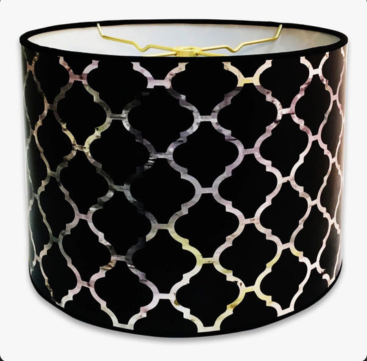 Lamp Shade - 8" H Paper Drum Lamp Shade