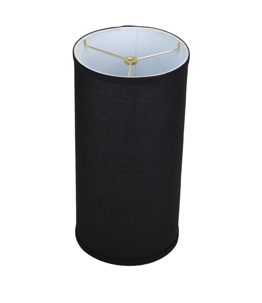 Lamp Shade - 16" H × 8" W Drum Lamp Shade — Spider Attachment, Linen
