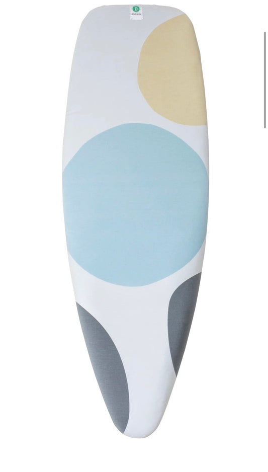 Ironing Board Cover - Brabantia Code D (Extra Large) Ironing Board Cover with Heat Resistant Parking Zone (53 x 18 In) - WF1.3.26