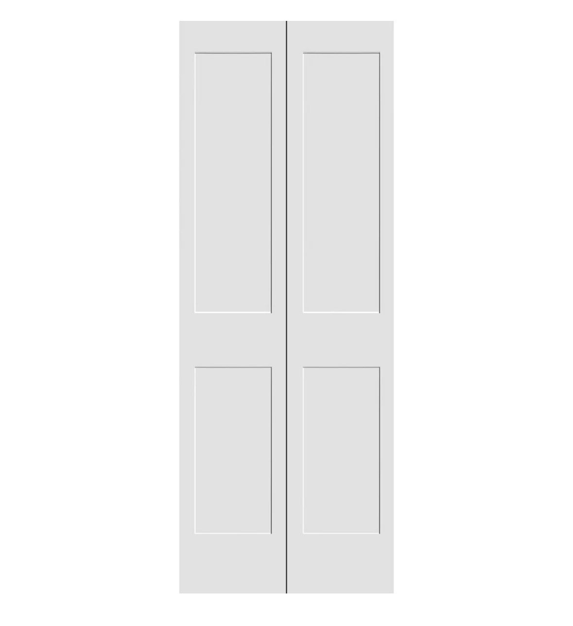 Door - 36" W x 80" H Bi-Fold Primed 2 Panel Shaker - WF11.7.25