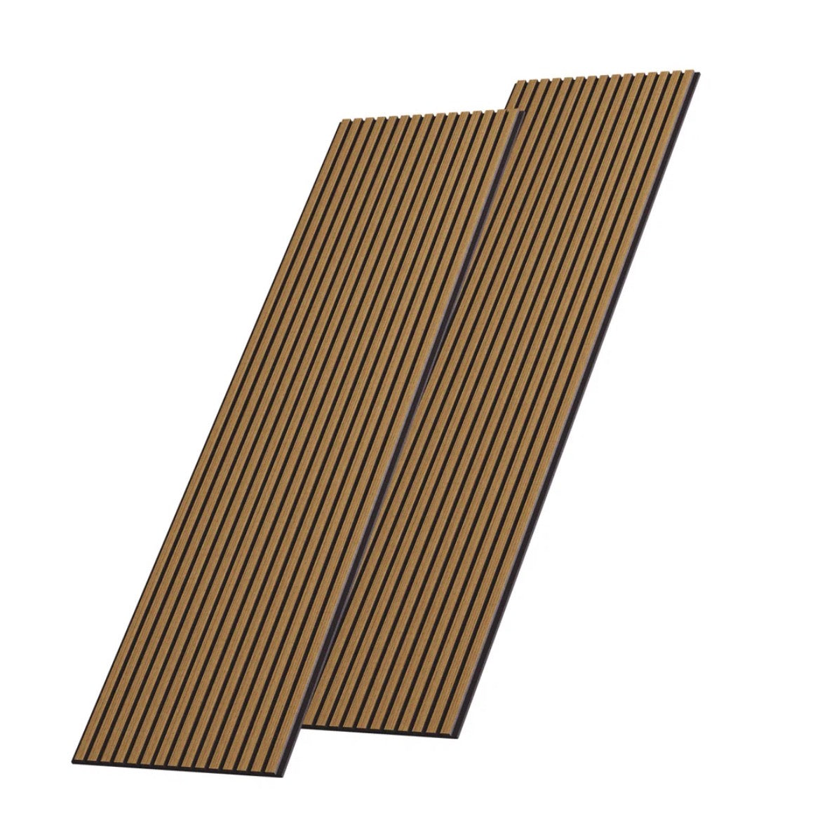 Acoustic Wall Panels - 2pcs x 106” x 20.5” 3D Acoustic/Sound Proof Wood Slat Wall Panels - WF12.4.25