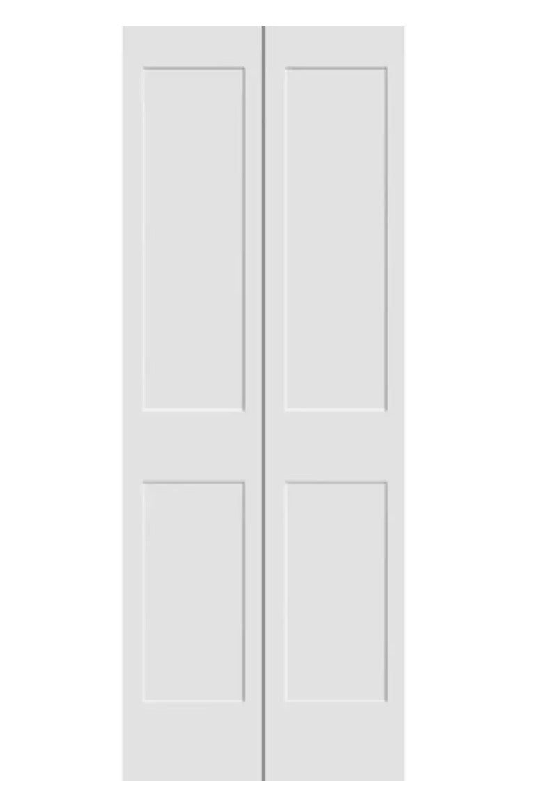Door - 24" W x 80" H Bi-Fold Primed 2 Panel Shaker - WF11.7.25