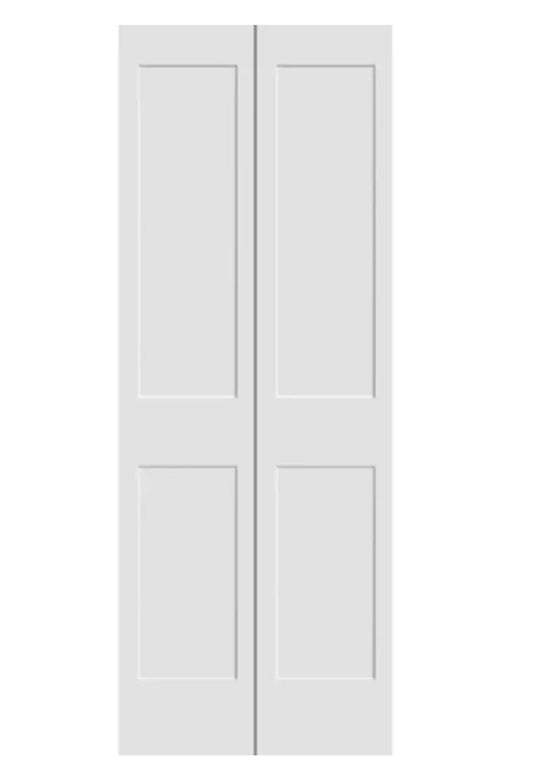 Door - 24" W x 80" H Bi-Fold Primed 2 Panel Shaker - WF11.7.25