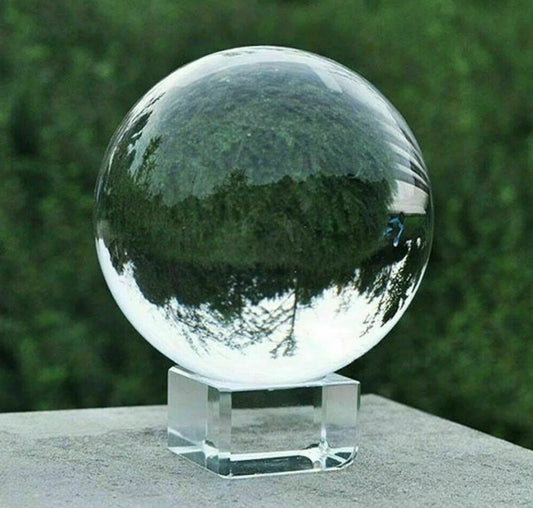 Home Decor - Margarid K9 Crystal Ball, Photograph Crystal Ball with Stand and Pouch