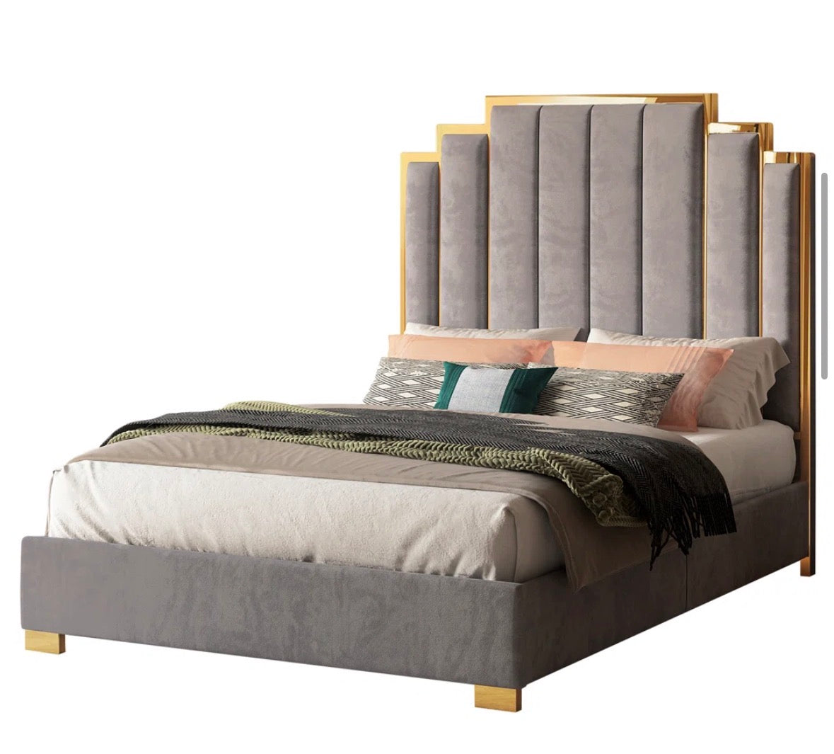Bed - King Size Duncanville Upholstered Platform Bed