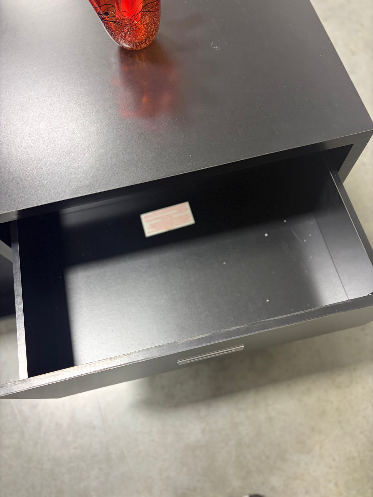 Media Stand - OSP Black 2 Drawer Media Stand