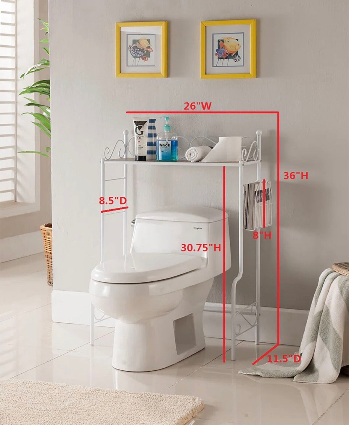 Bathroom Storage - Freestanding Bathroom Shelf Storage Organizer Rack