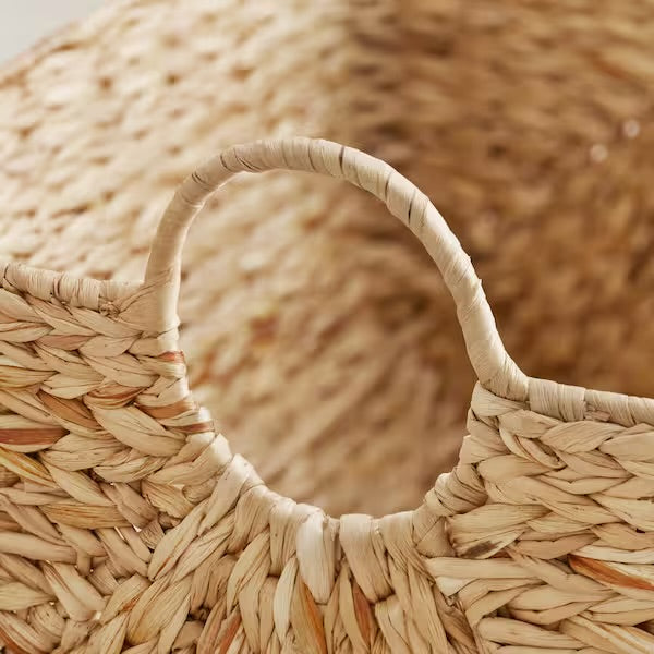 Basket - Woven Bulrush Storage Basket