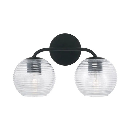 Vanity Light - Kryspin 2-light Matte Black - WF
