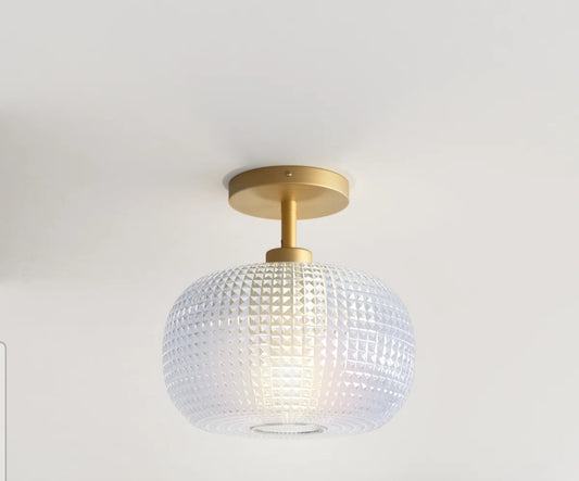 Flush Mount - Adeyne Glass Semi Flush Mount  - WF12.4.25