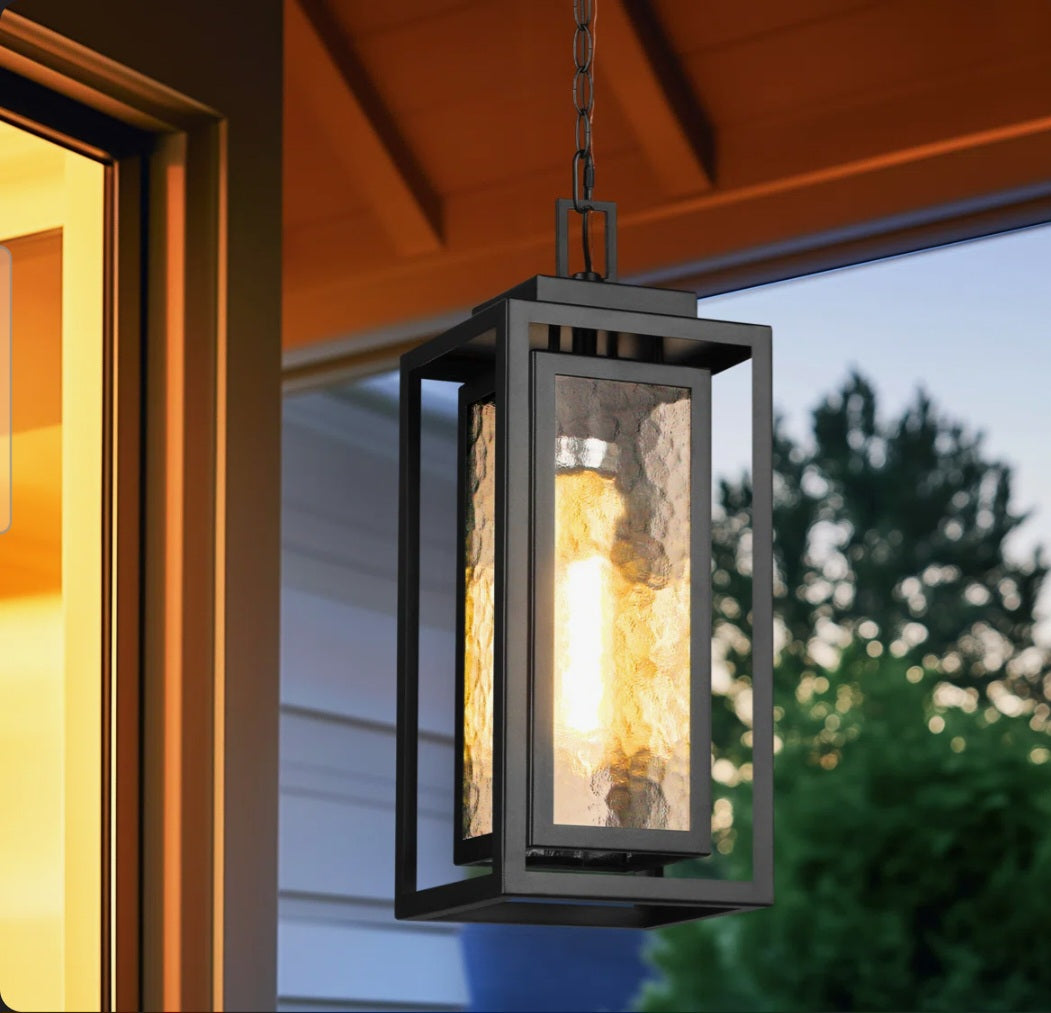 Outdoor - Pendant Light - Ebern - 15" Outdoor Modern Hanging Pendant Light