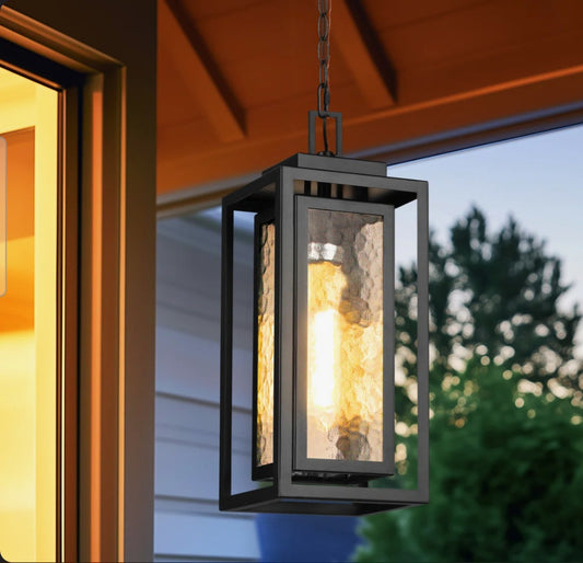 Outdoor - Pendant Light - Ebern - 15" Outdoor Modern Hanging Pendant Light