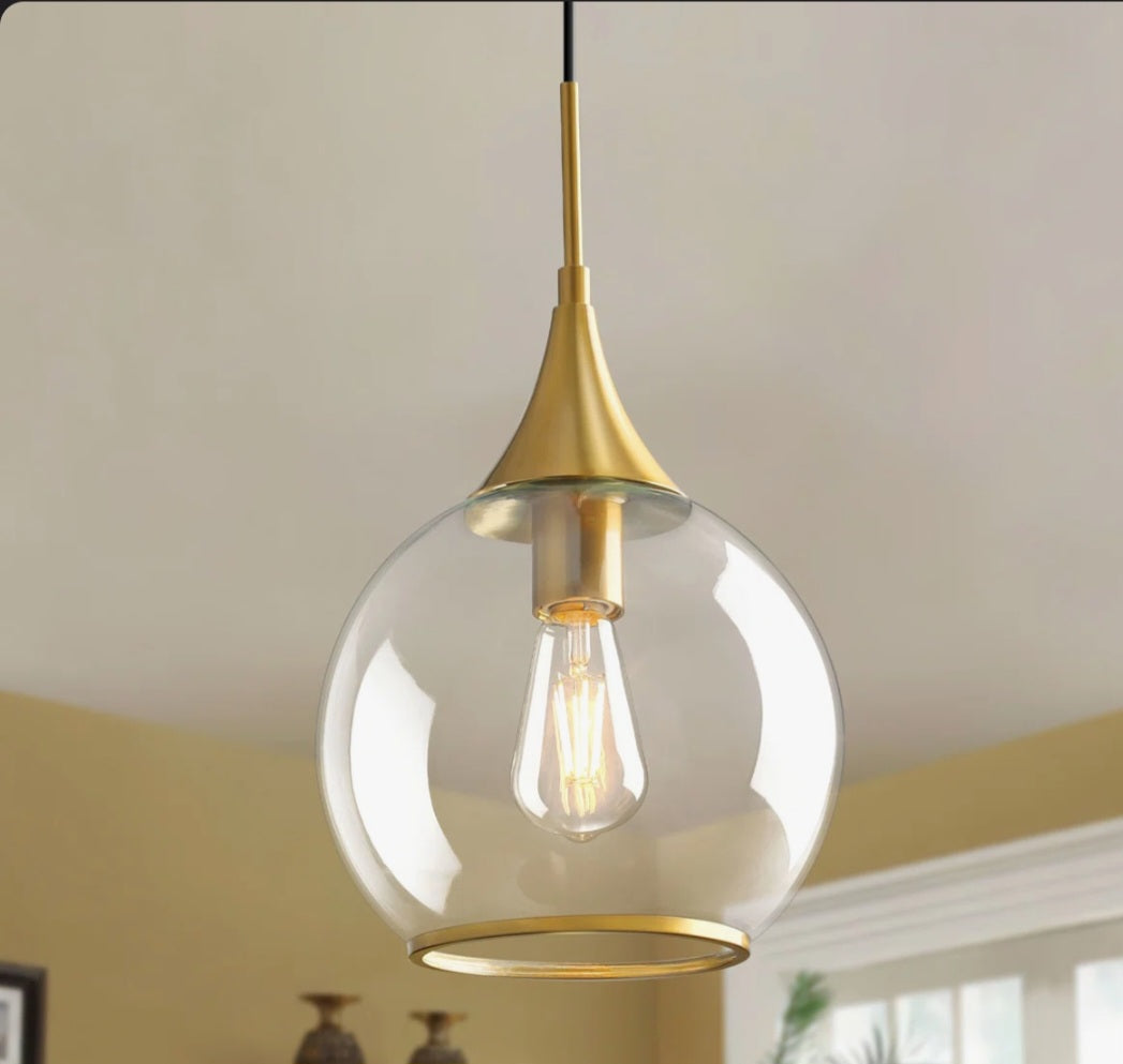 Pendant - Light Single Pendant with Clear Glass