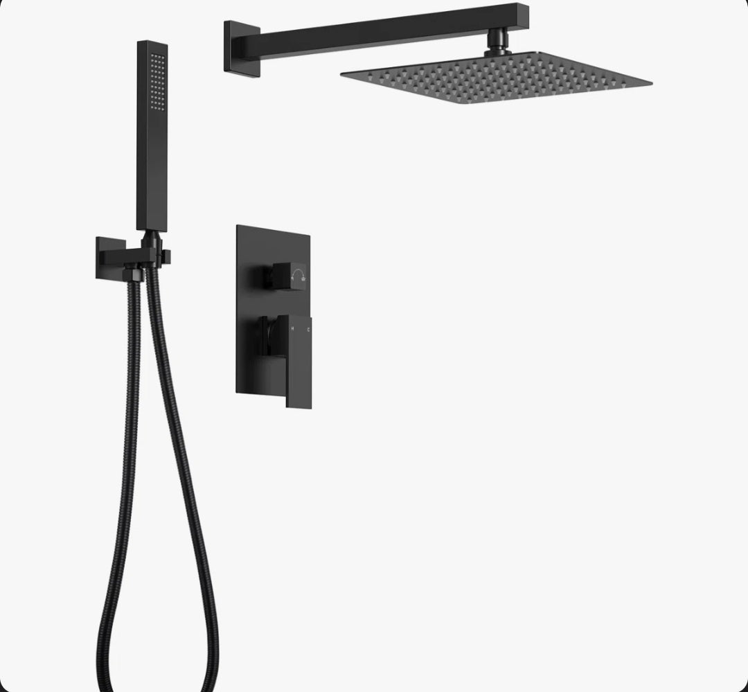 Shower System - Everstein Rainfall Cascade 10" High Pressure Rainfall Shower System