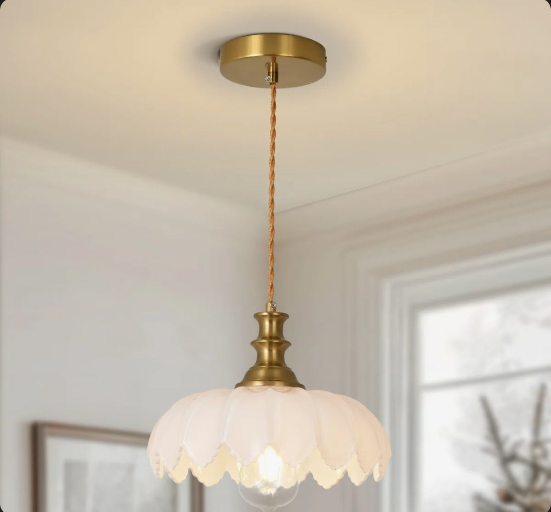 Pendant - Junathean 1 - Light Gold Dome Pendant
