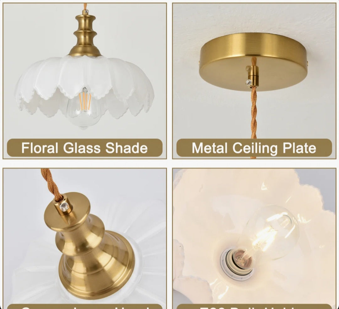 Pendant - Junathean 1 - Light Gold Dome Pendant