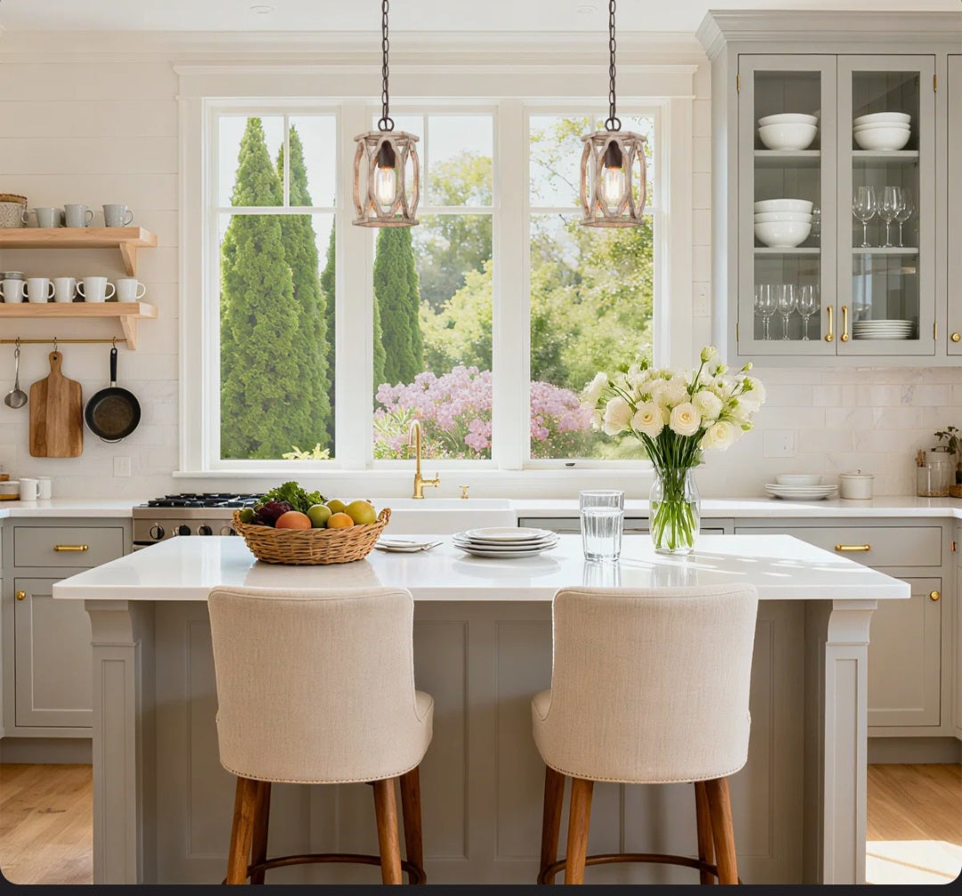 Pendant - Farmhouse Light Dining Room Single Cylinder Pendant