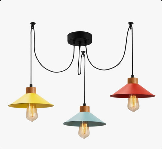 Pendant - 3-Light Rainbow Cluster