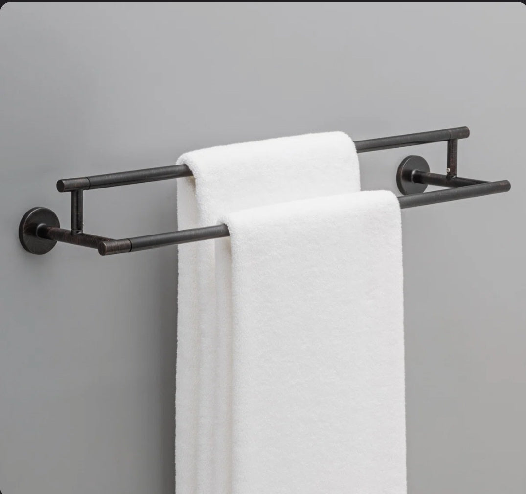 Towel Bar- Trinsic 24" Double Wall Mount Towel Bath Bar
