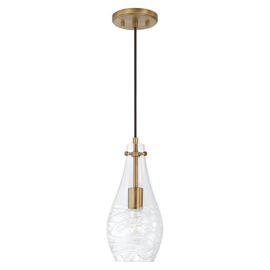 Pendant - Kier - 1 Light Aged Brass - WF