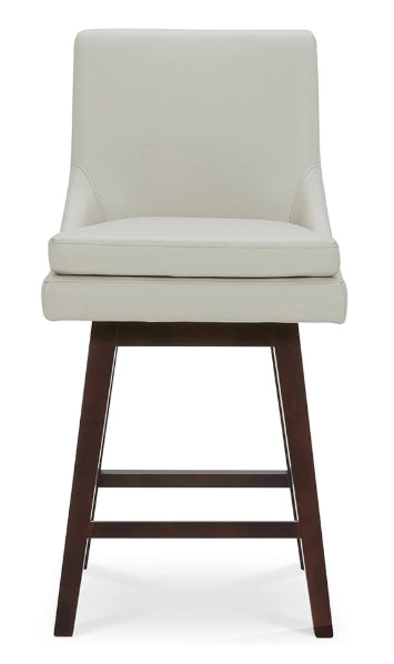 Barstool Single - 24" Chita Lissa Cream Swivel Bar Stool - Hebron 4