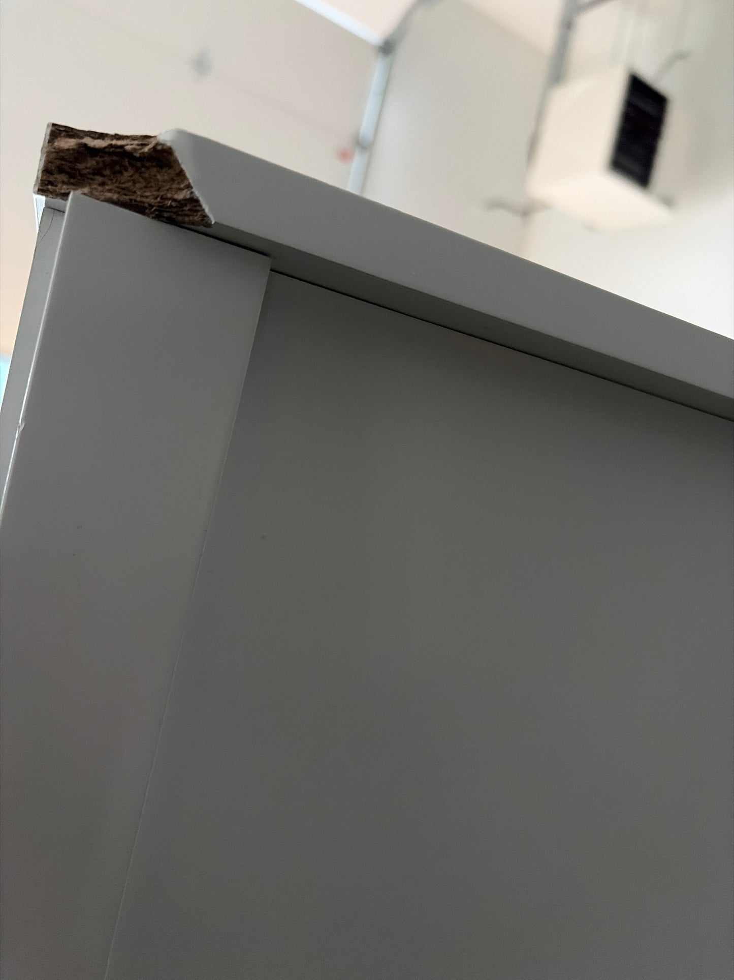 Storage Cabinet - Destinymarie Linen Cabinet (back corner broken see photos)