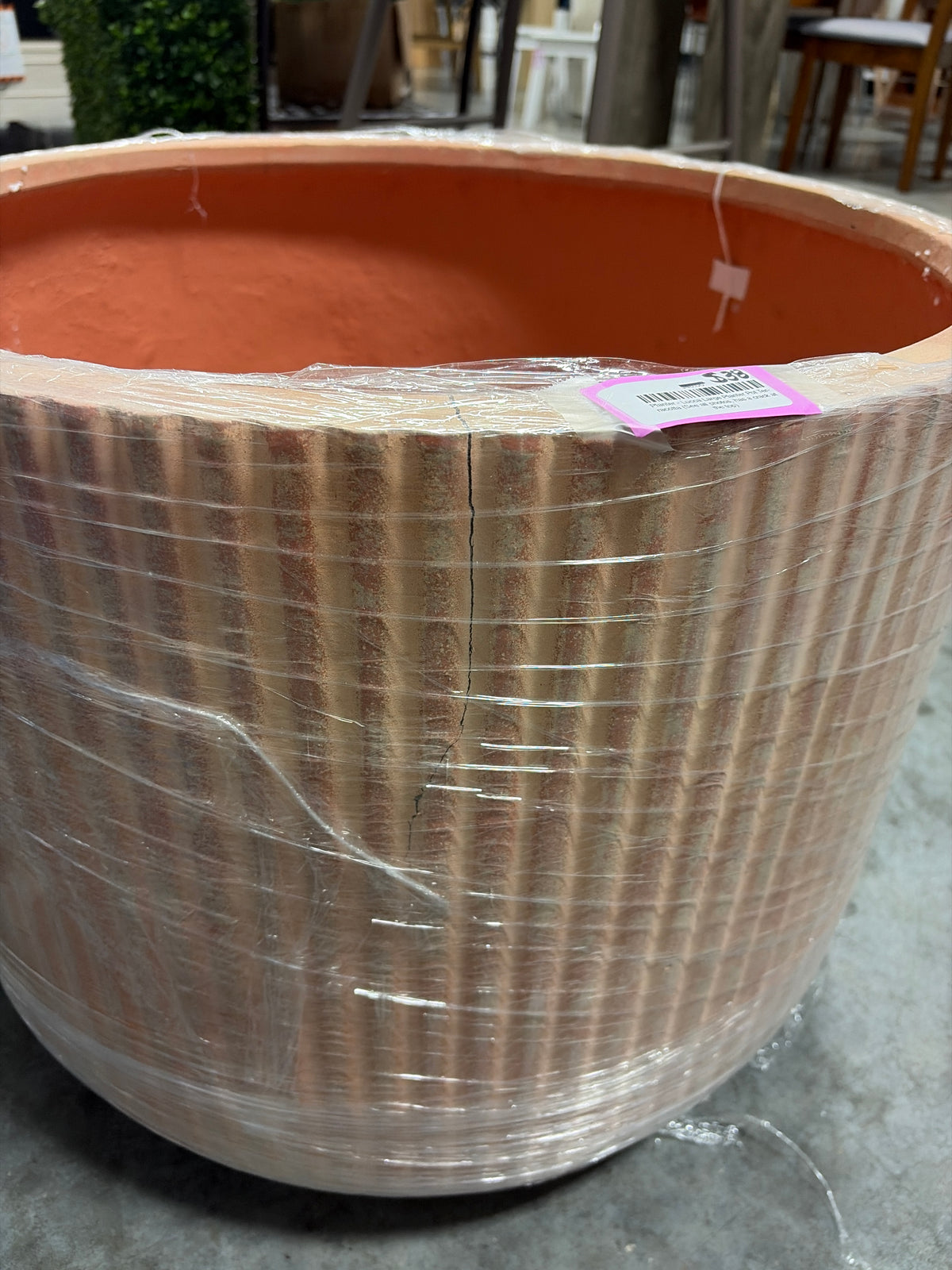 Planter - Lucca Large Planter Pot Terracotta (See all photos, has a crack at the top)
