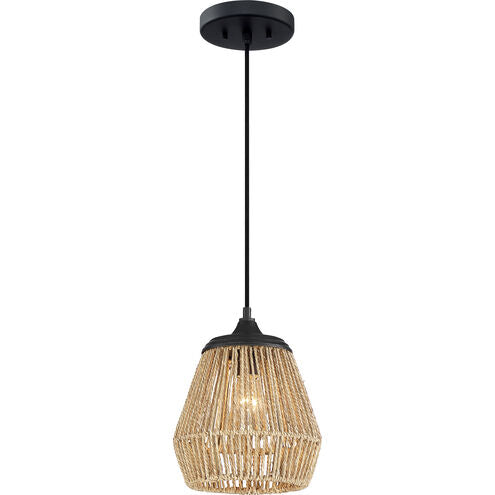 Pendant - Quoizel Romain 9" Earth Black Mini - WF